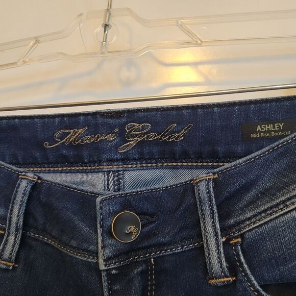 NEW MAVI GOLD MID RISE BOOT CUT ASHLEY 27 x 33 PREMIUM DENIM JEANS NWT - Picture 6 of 10